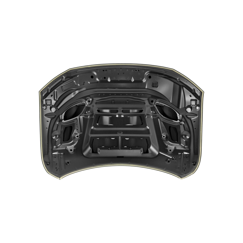HOOD DOUBLE VENT HOLES COMPATIBLE WITH 2018-2021 DODGE DURANGO, (ALUM)