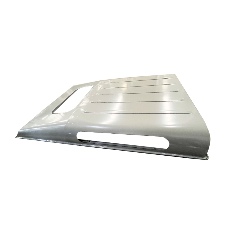ROOF W/WINDOW HOLES AND SIDE WINDOW HOLES COMPATIBLE WITH 1998 LAND ROVER DEFENDER 90, (ALUM)