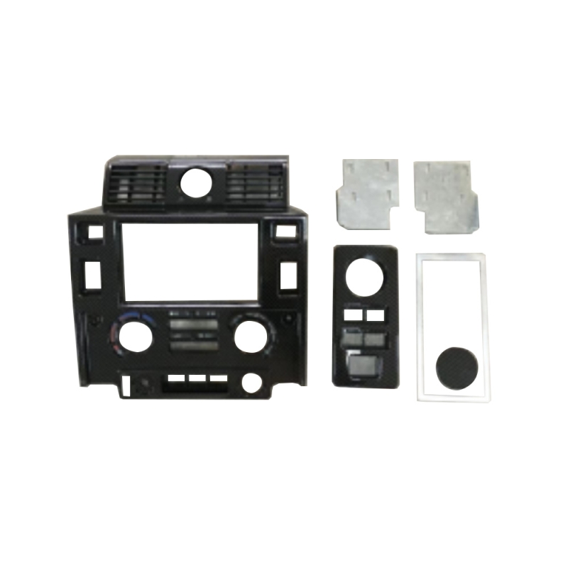 AIR CONDITIONING PANELS COMPATIBLE WITH 1998 LAND ROVER DEFENDER, (CARBON FIBER WATER TRANSFER)(PLASTIC)