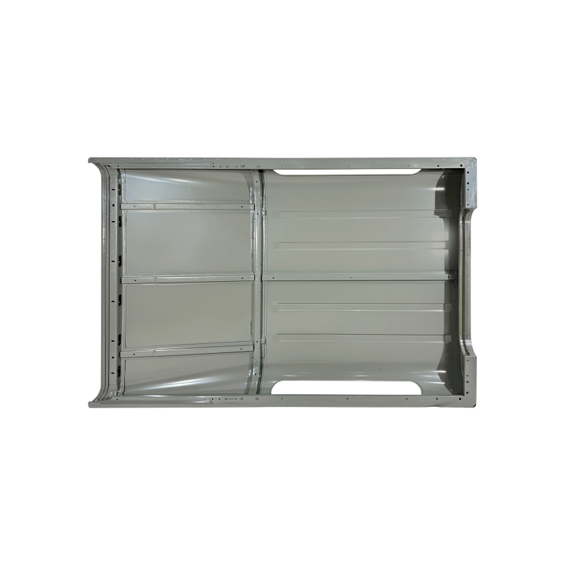 ROOF W/WINDOW HOLES AND SIDE WINDOW HOLES COMPATIBLE WITH 1998 LAND ROVER DEFENDER 90, (ALUM)