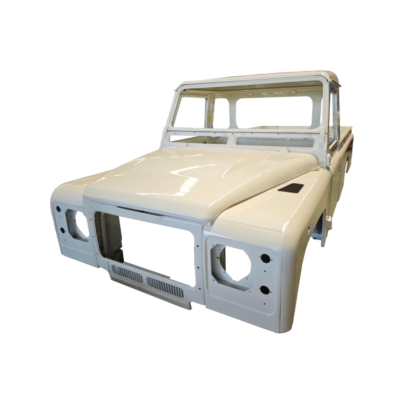 SINGLE ROW PICKUP COMPLETE CAB WITH DOORS，WITH PRIMER(LHD) COMPATIBLE WITH 1998 LAND ROVER DEFENDER 110 TD4(ALUM+STEEL)